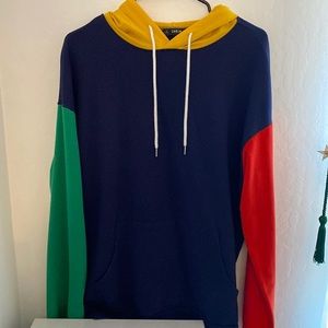 SHEIN Color Block Hoodie